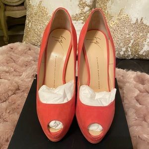 Brand New Giuseppe Zanotti Peep Toe Pumps